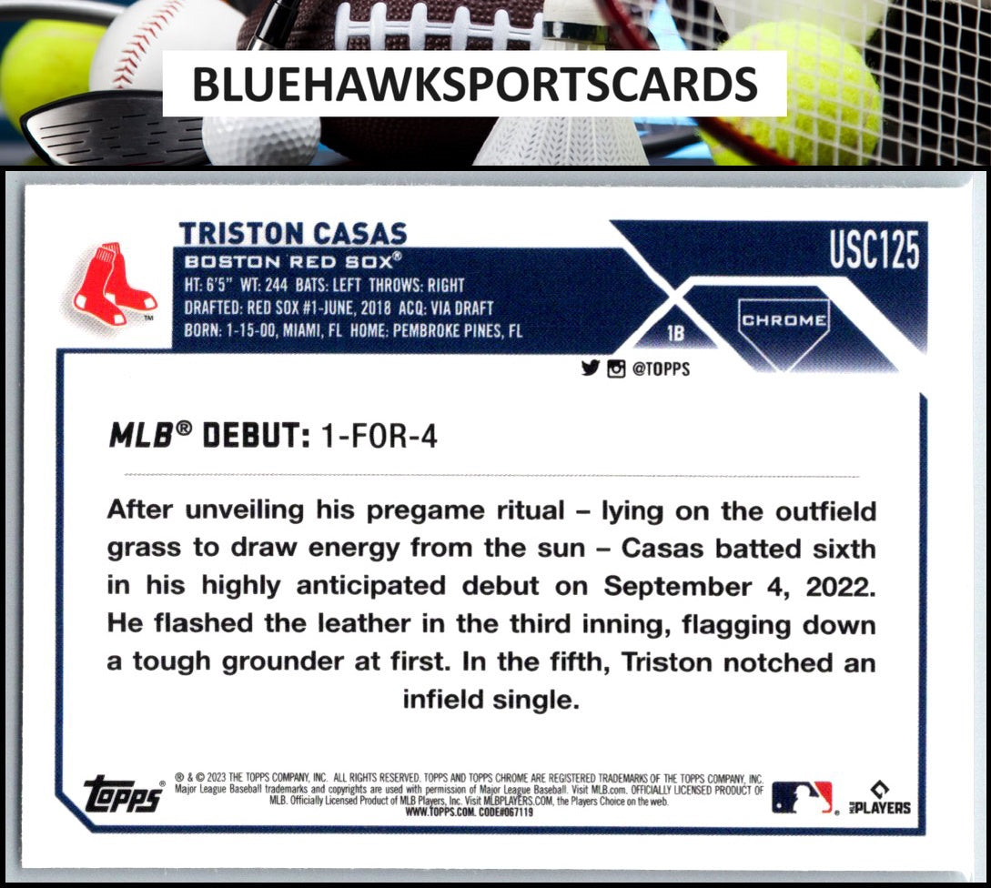 2023 Topps Chrome Update #USC125 Triston Casas