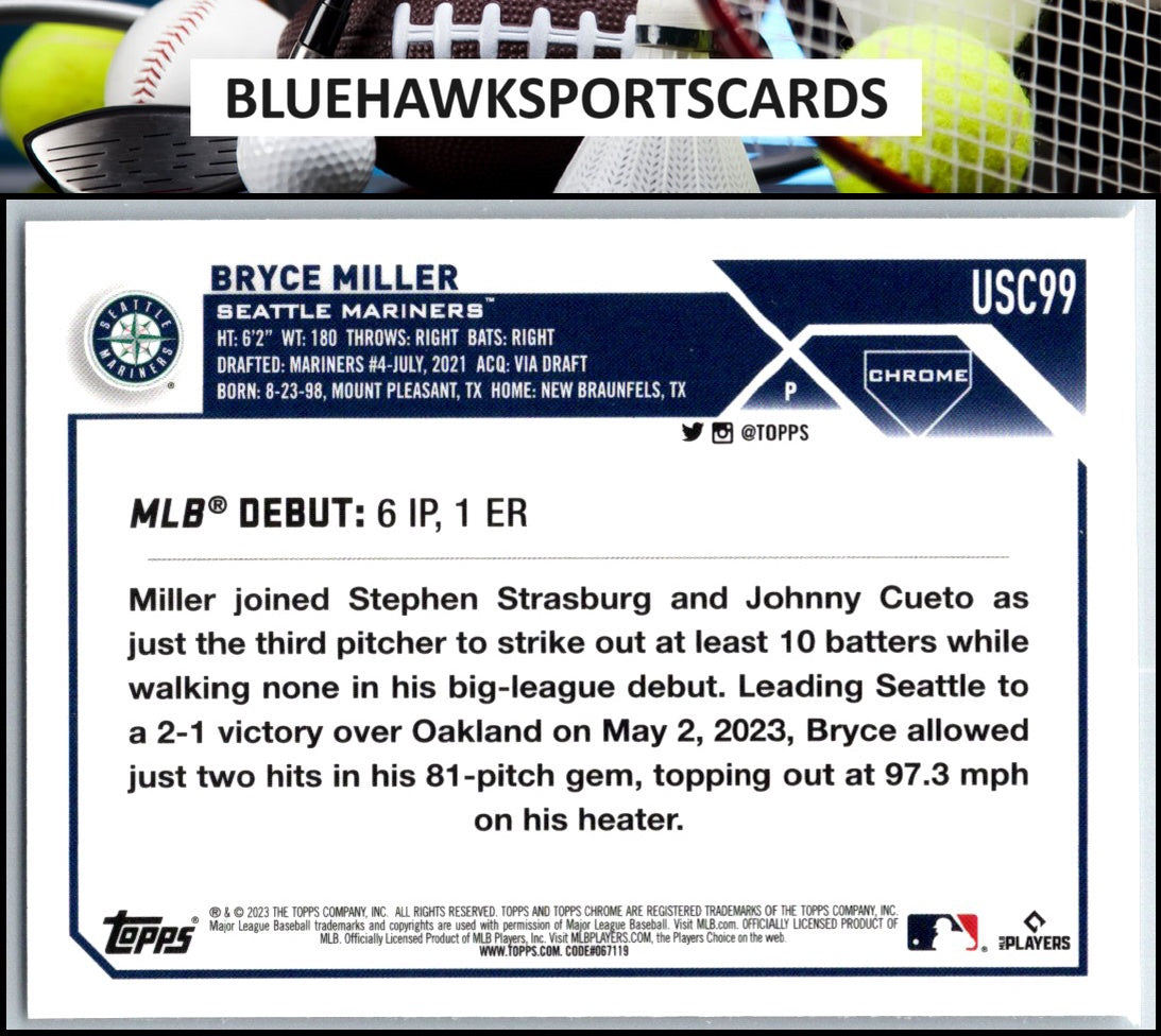 2023 Topps Chrome Update #USC99 Bryce Miller