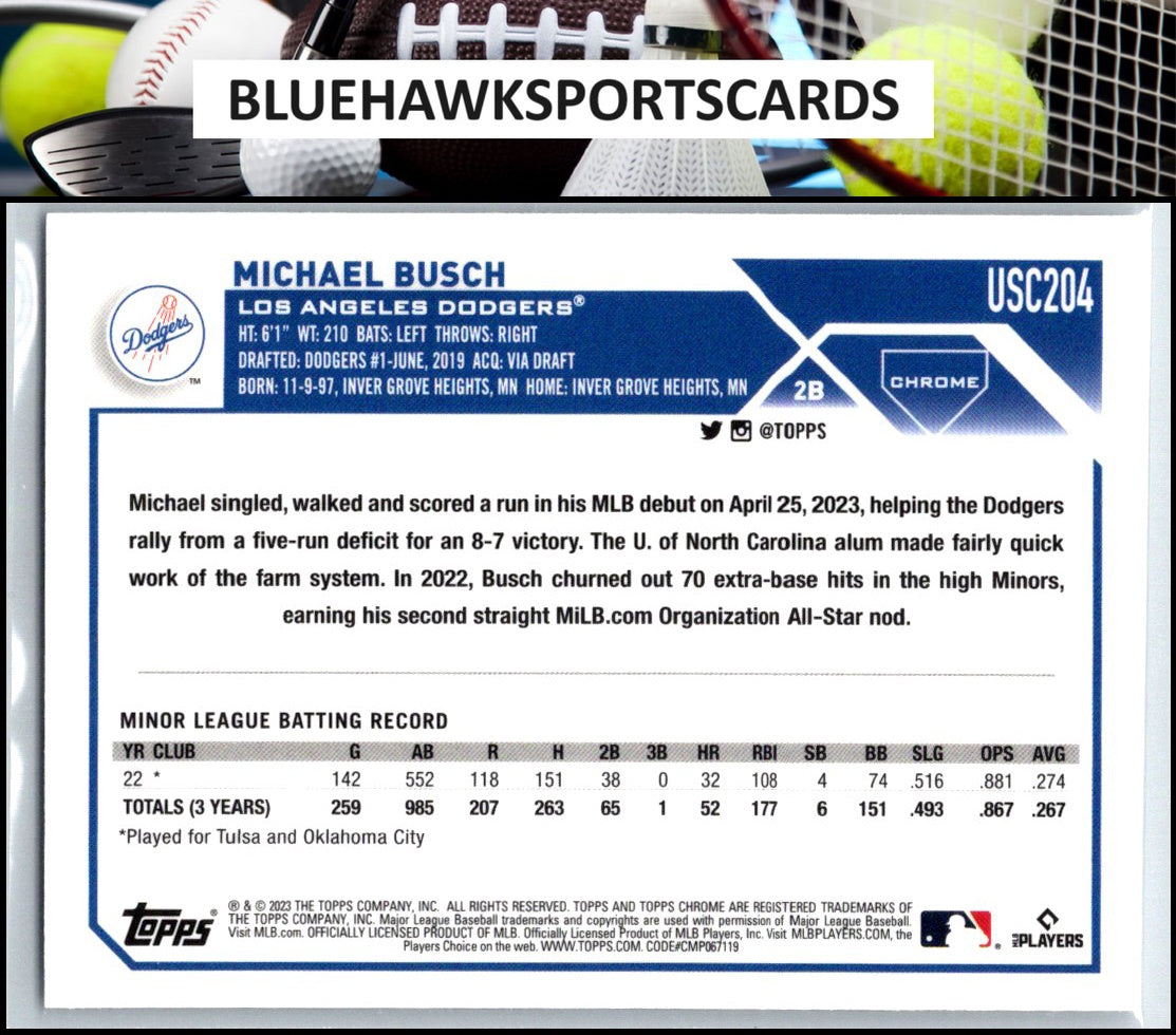 2023 Topps Chrome Update #USC204 Michael Busch
