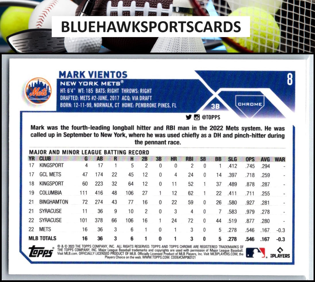 2023 Topps Chrome #8 Mark Vientos