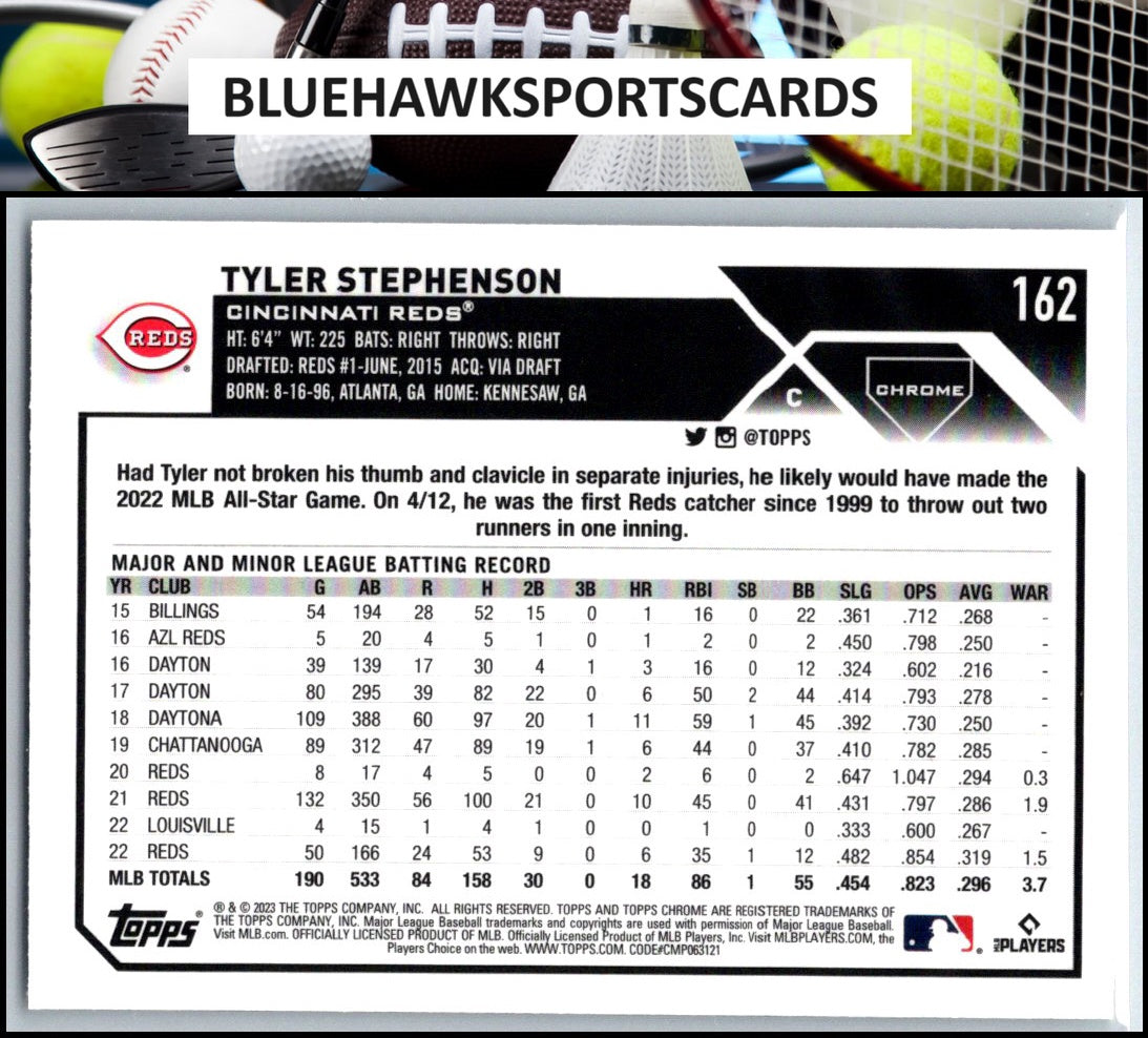 2023 Topps Chrome #162 Tyler Stephenson