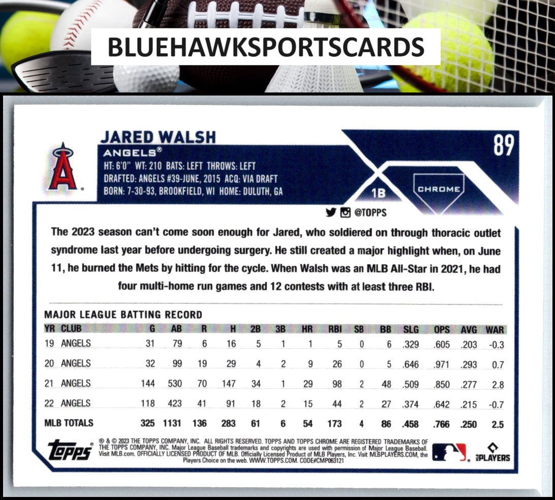 2023 Topps Chrome #89 Jared Walsh