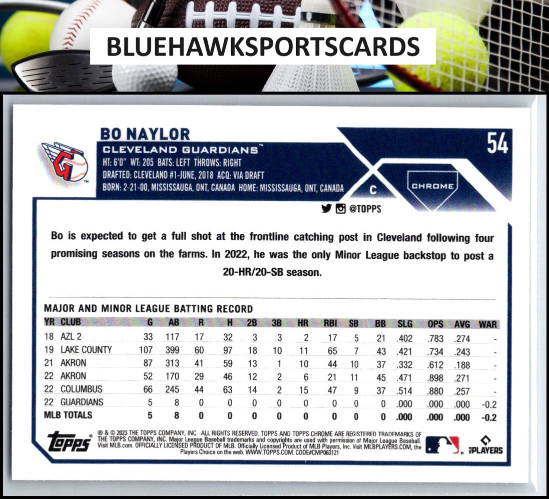 2023 Topps Chrome #54 Bo Naylor