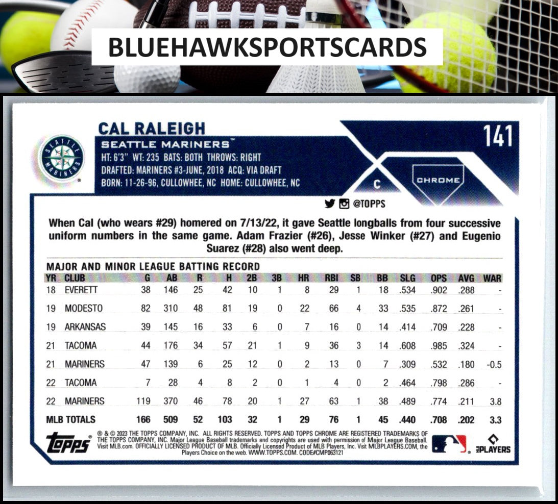 2023 Topps Chrome #141 Cal Raleigh