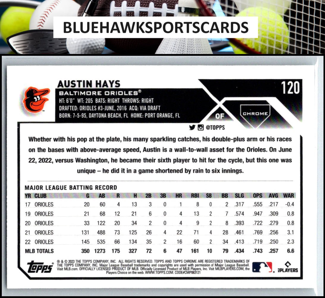 2023 Topps Chrome #120 Austin Hays