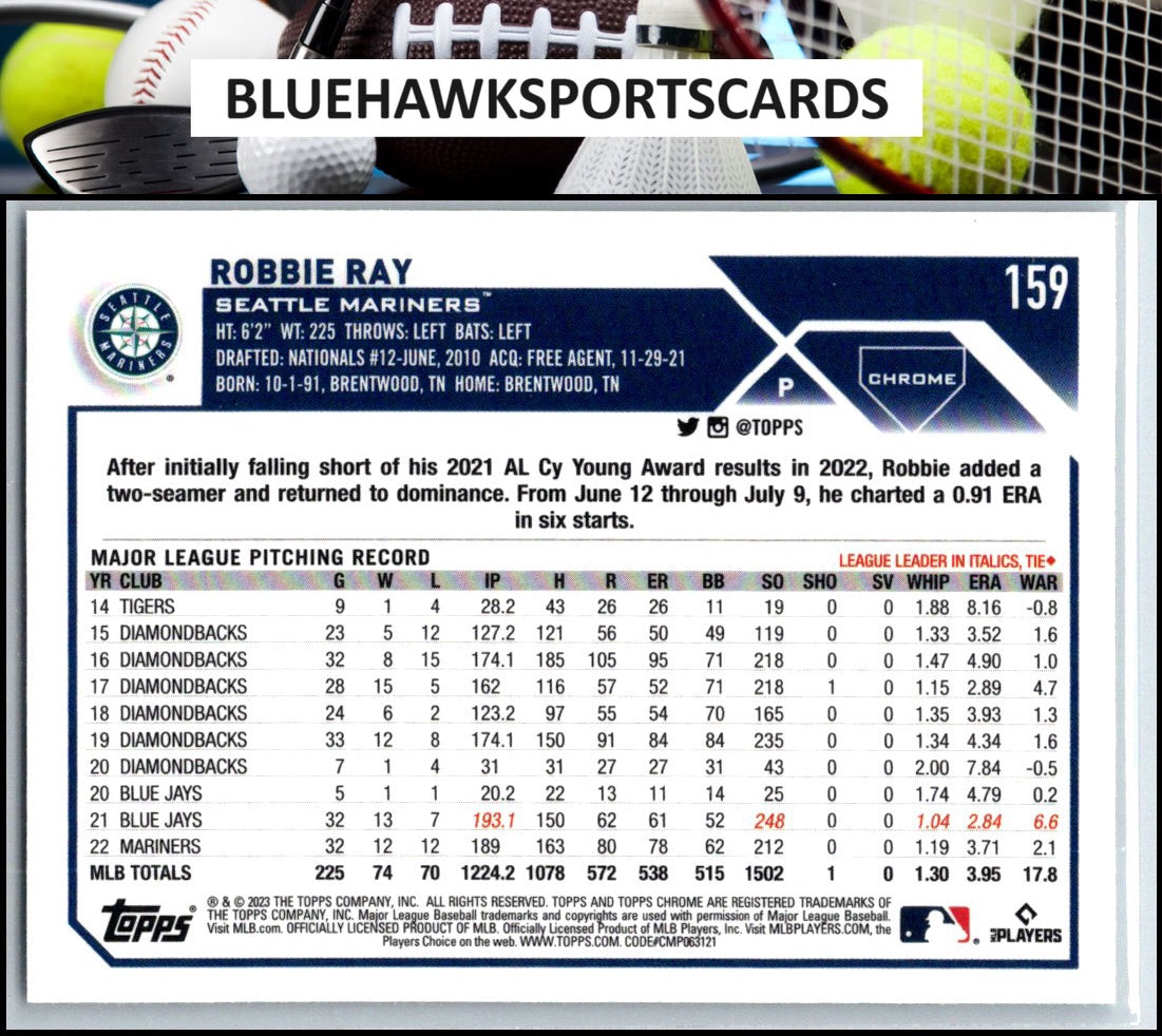 2023 Topps Chrome #159 Robbie Ray