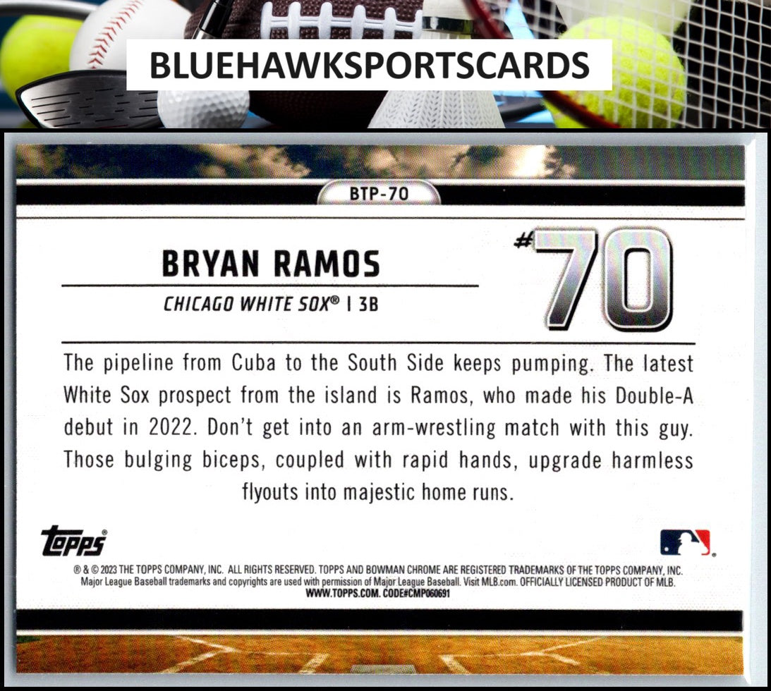 2023 Bowman #BTP-70 Bryan Ramos Bowman Scouts Top 100