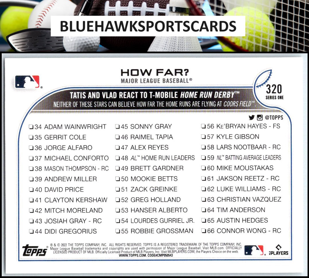 2022 Topps #320 How Far?
