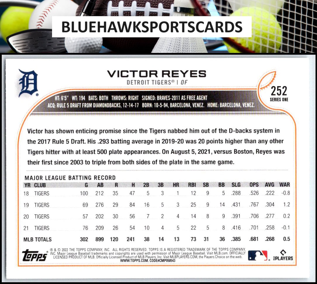 2022 Topps #252 Victor Reyes
