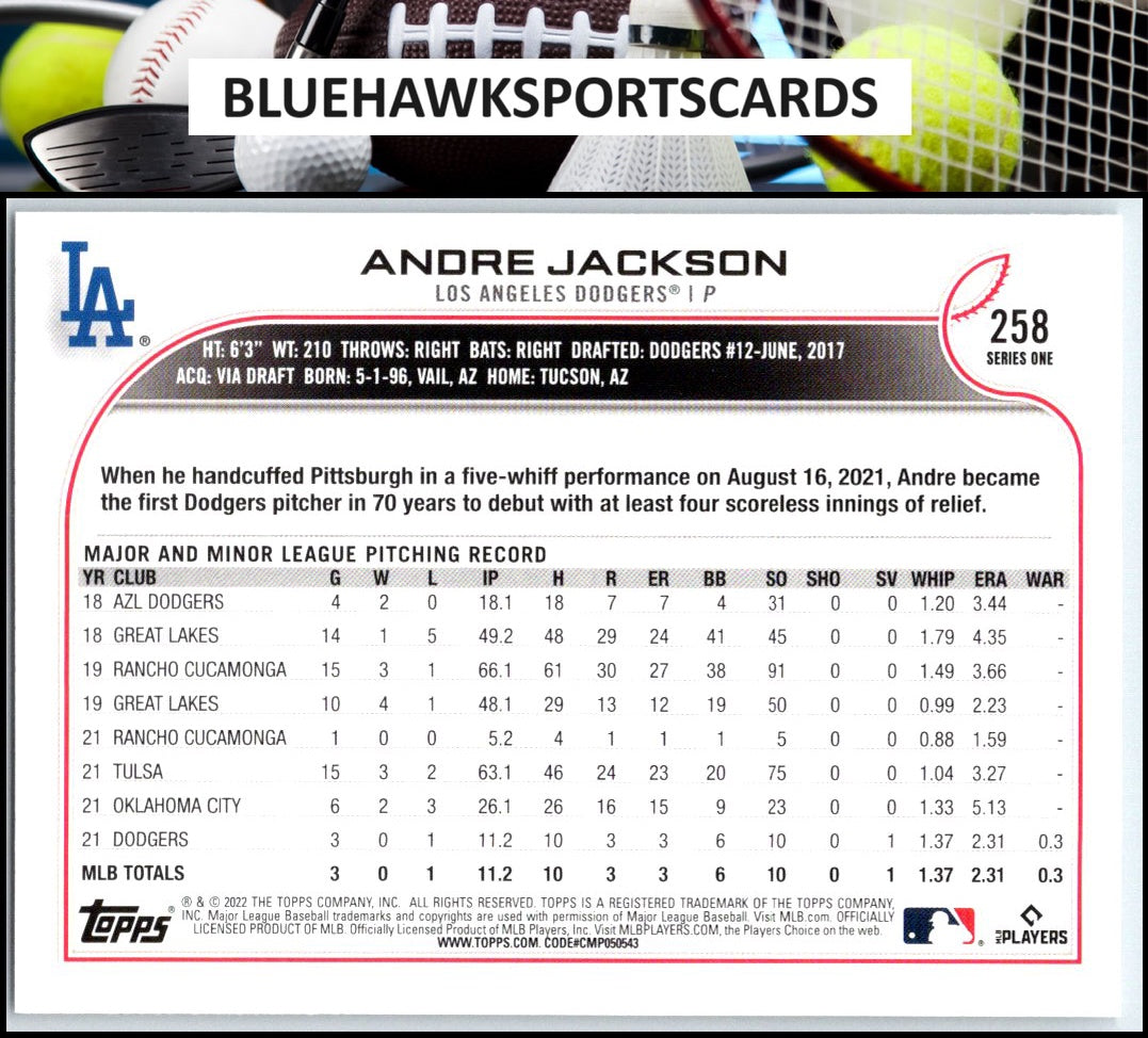 2022 Topps #258 Andre Jackson