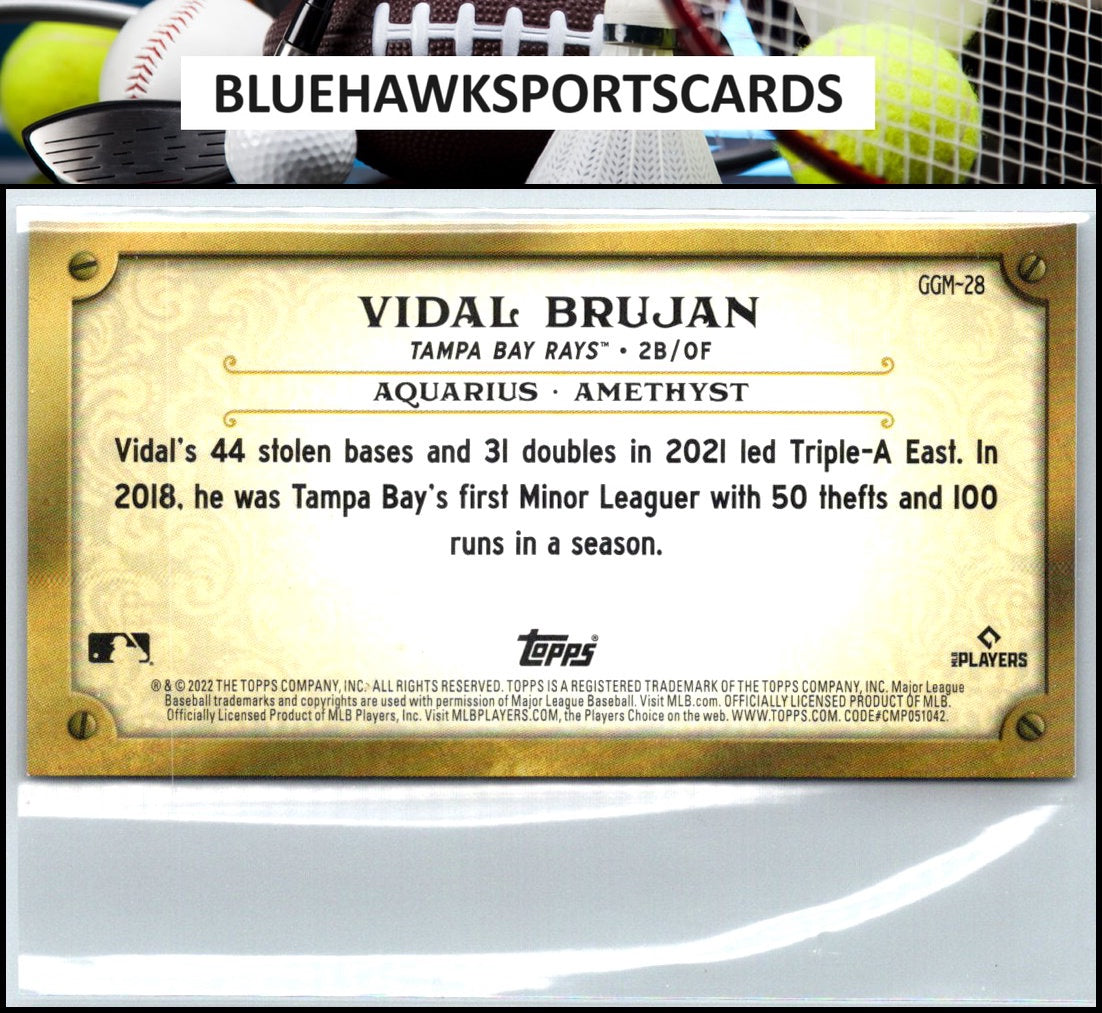 2022 Topps Gypsy Queen #GGM-28 Vidal Brujan Gypsy Gems Minis