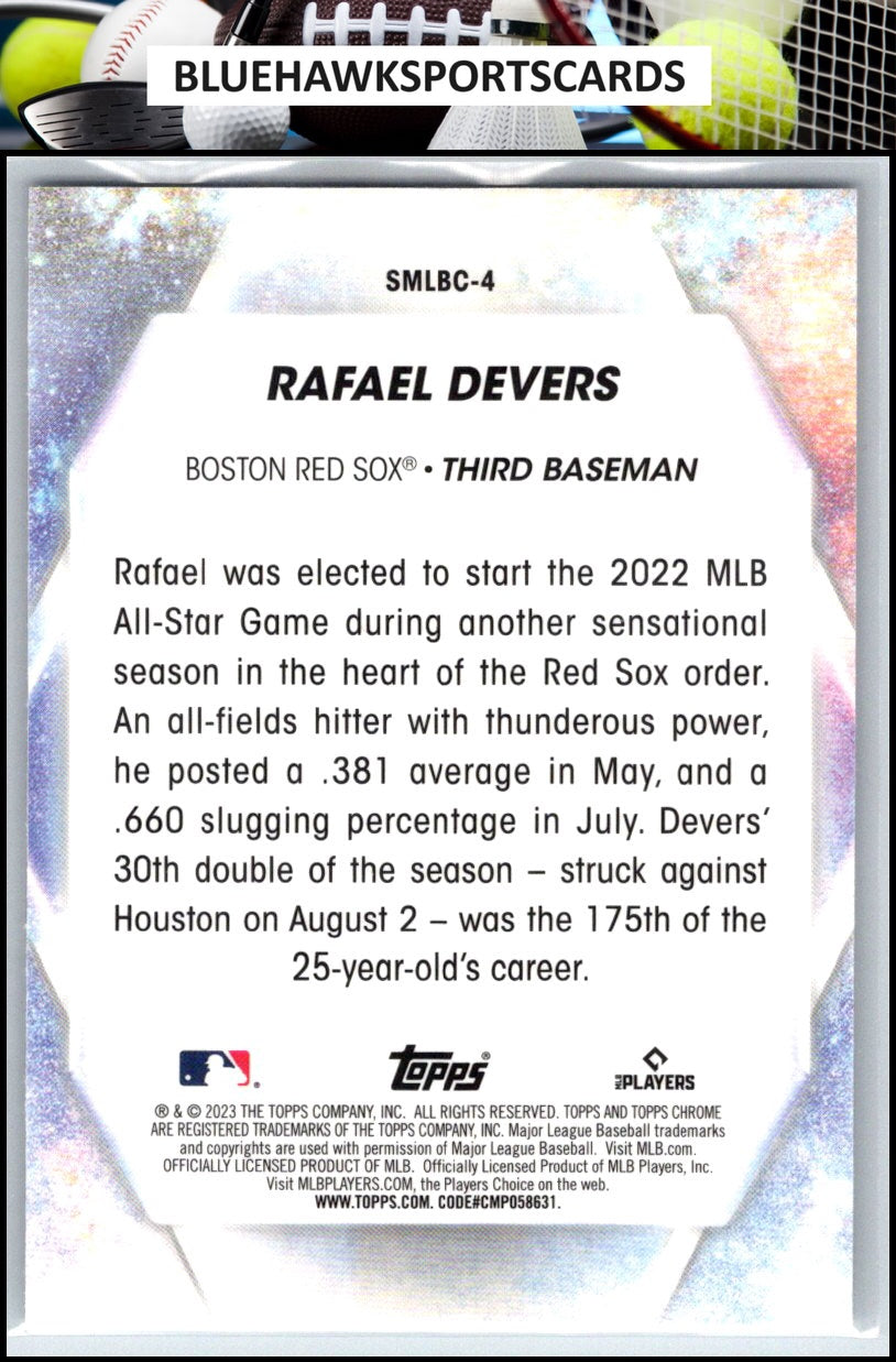 2023 Topps #SMLBC-4 Rafael Devers Stars of MLB Chrome