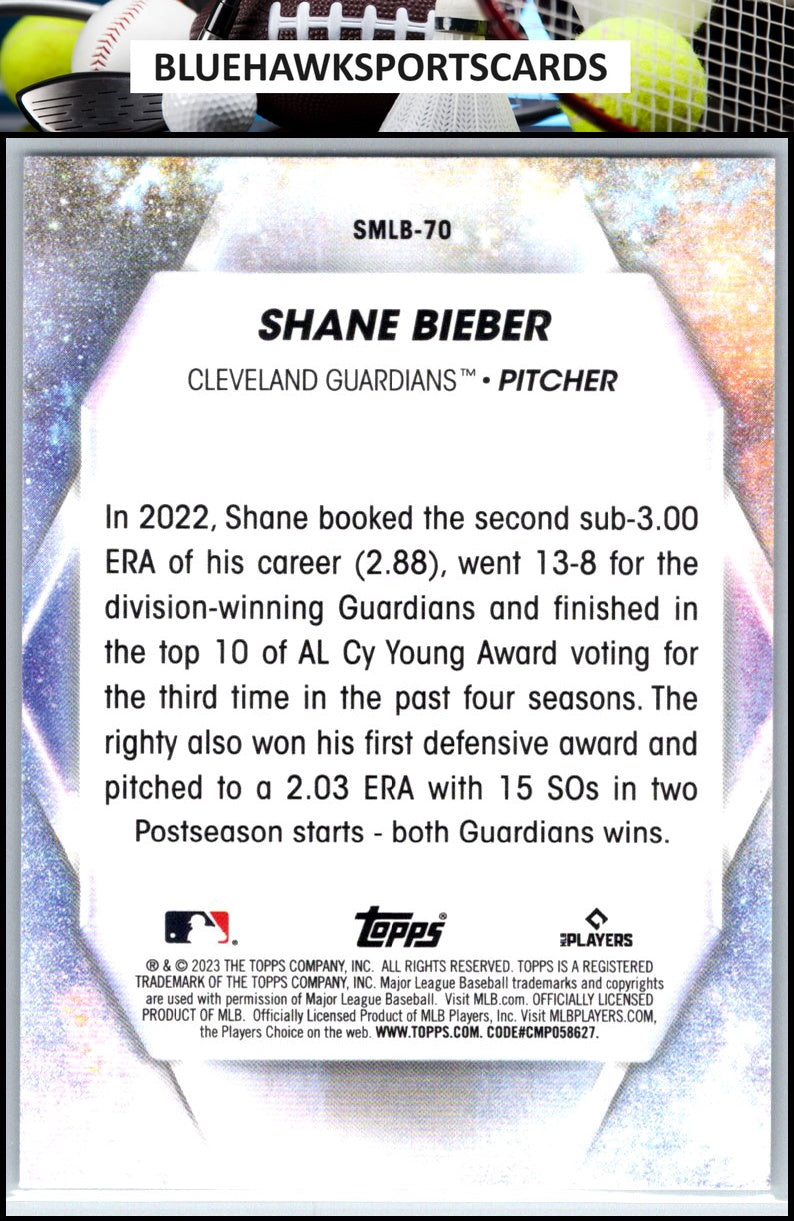 2023 Topps Update #SMLB-70 Shane Bieber Stars of MLB