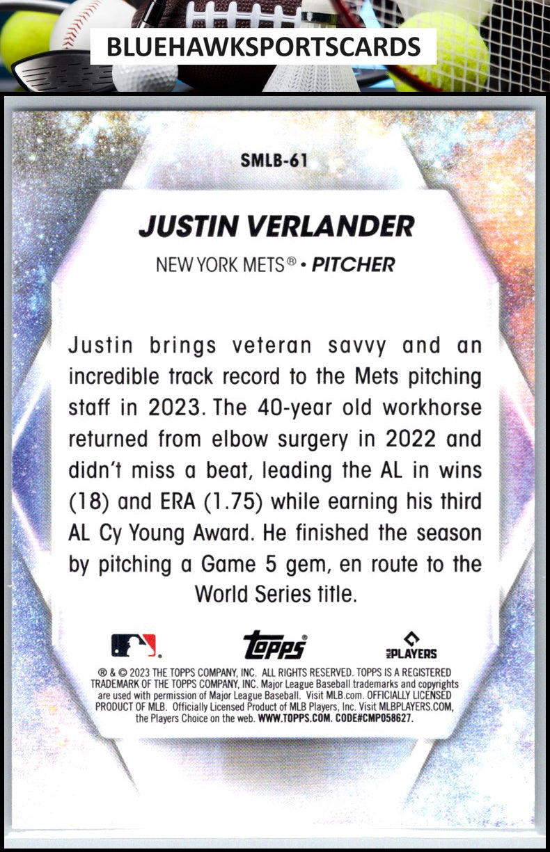 2023 Topps Update #SMLB-61 Justin Verlander Stars of MLB