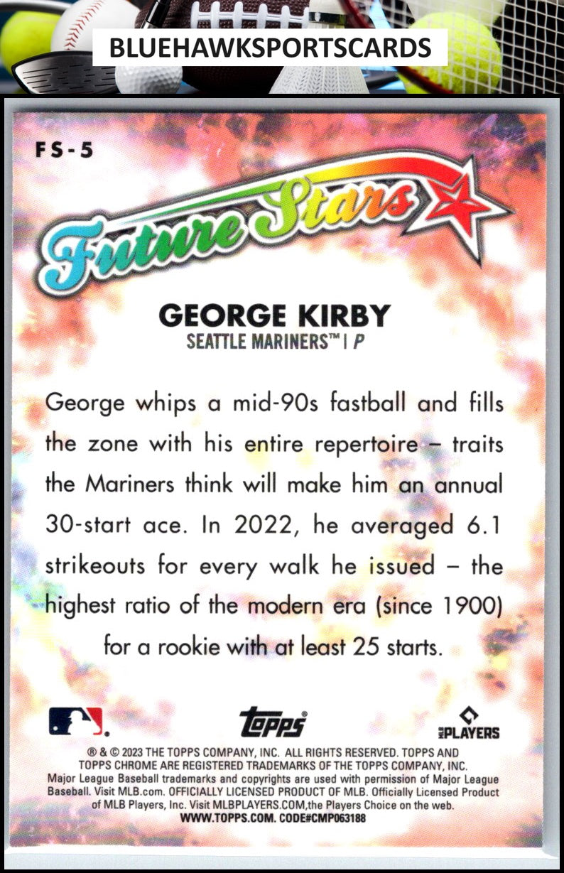 2023 Topps Chrome #FS-5 George Kirby Future Stars