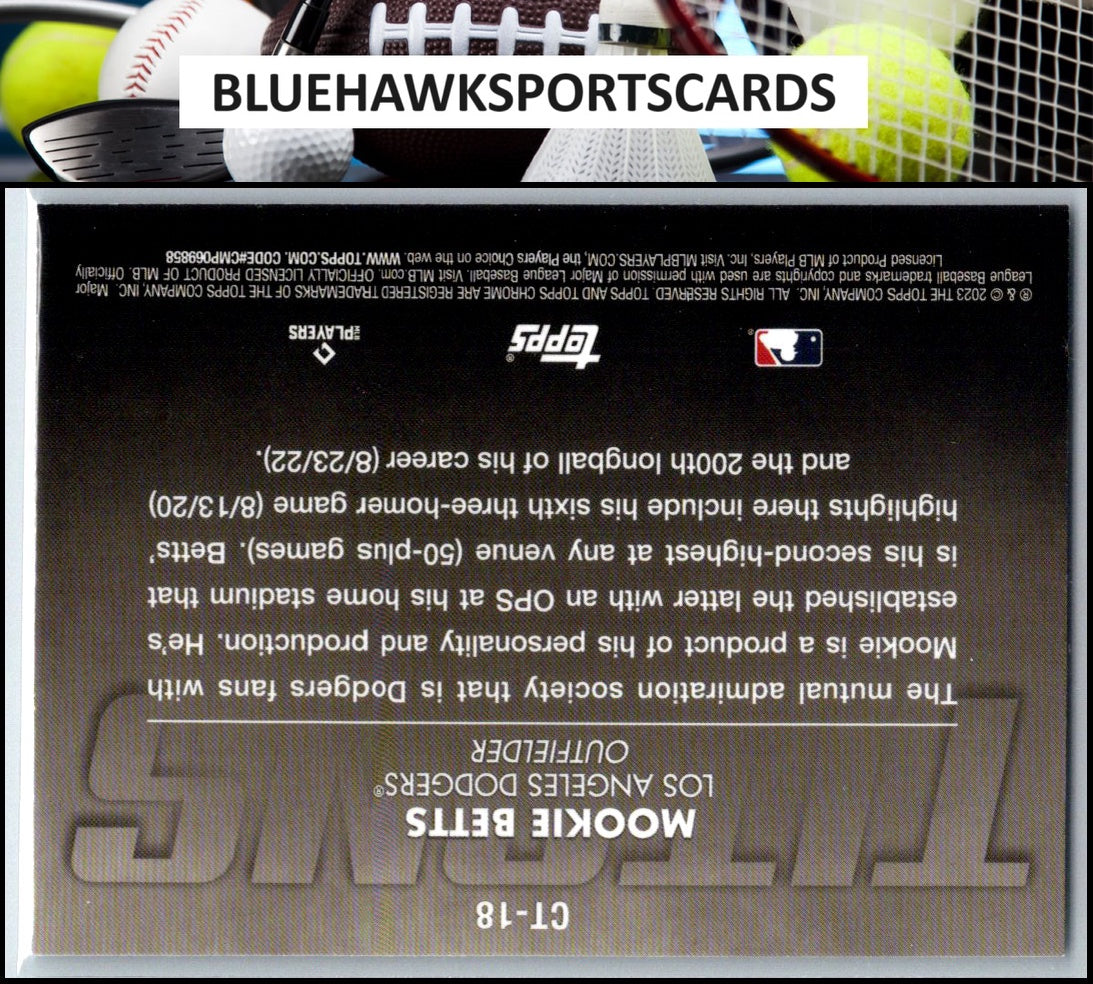 2023 Topps Chrome Update #CT-18 Mookie Betts Titans