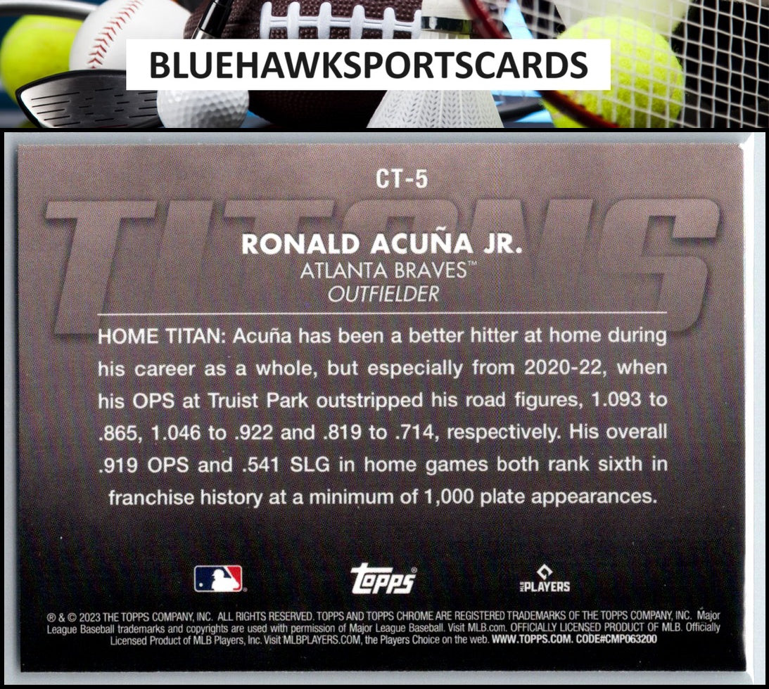 2023 Topps Chrome #CT-5 Ronald Acuña Jr. Titans
