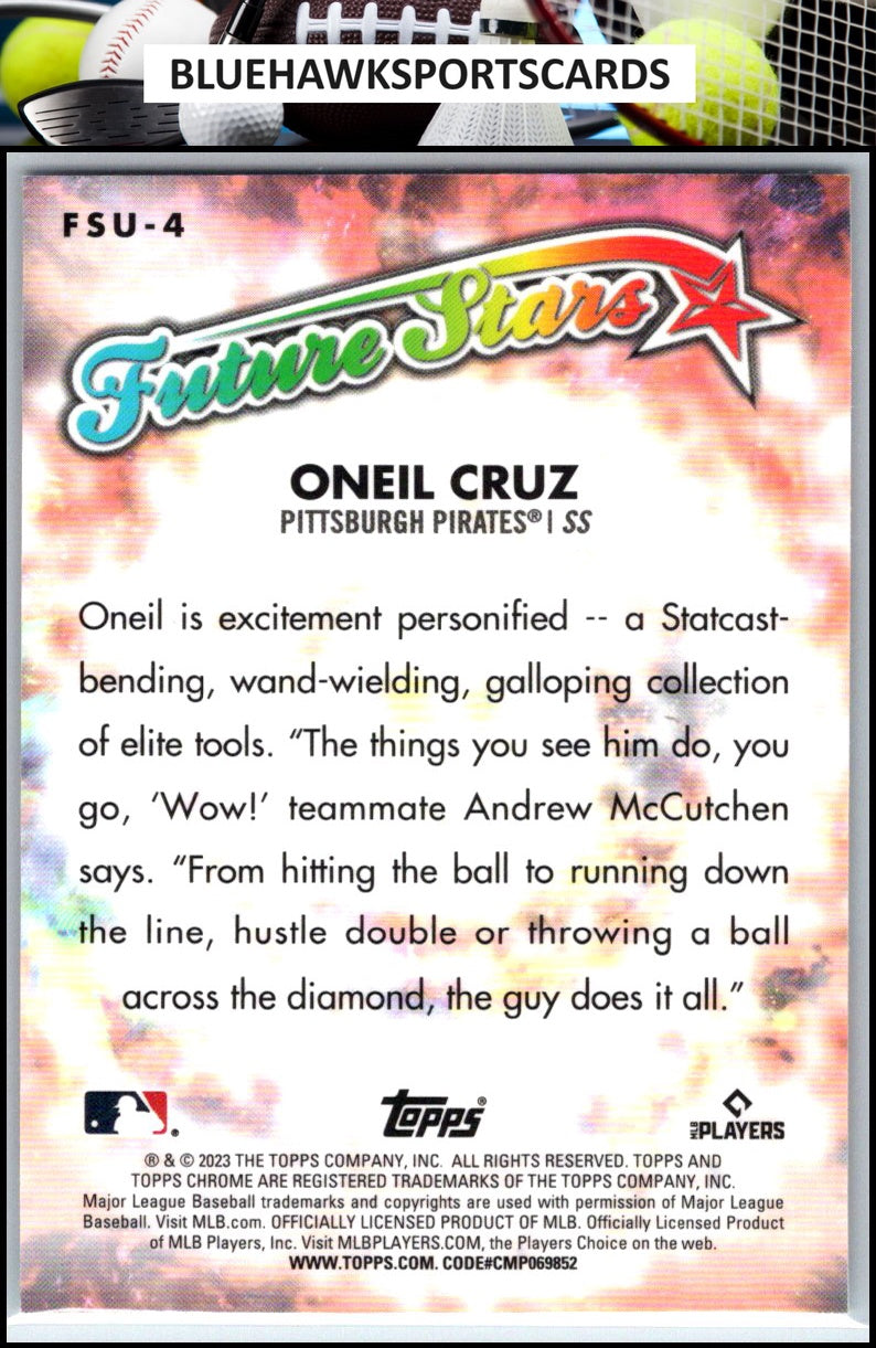2023 Topps Chrome Update #FSU-4 Oneil Cruz Future Stars