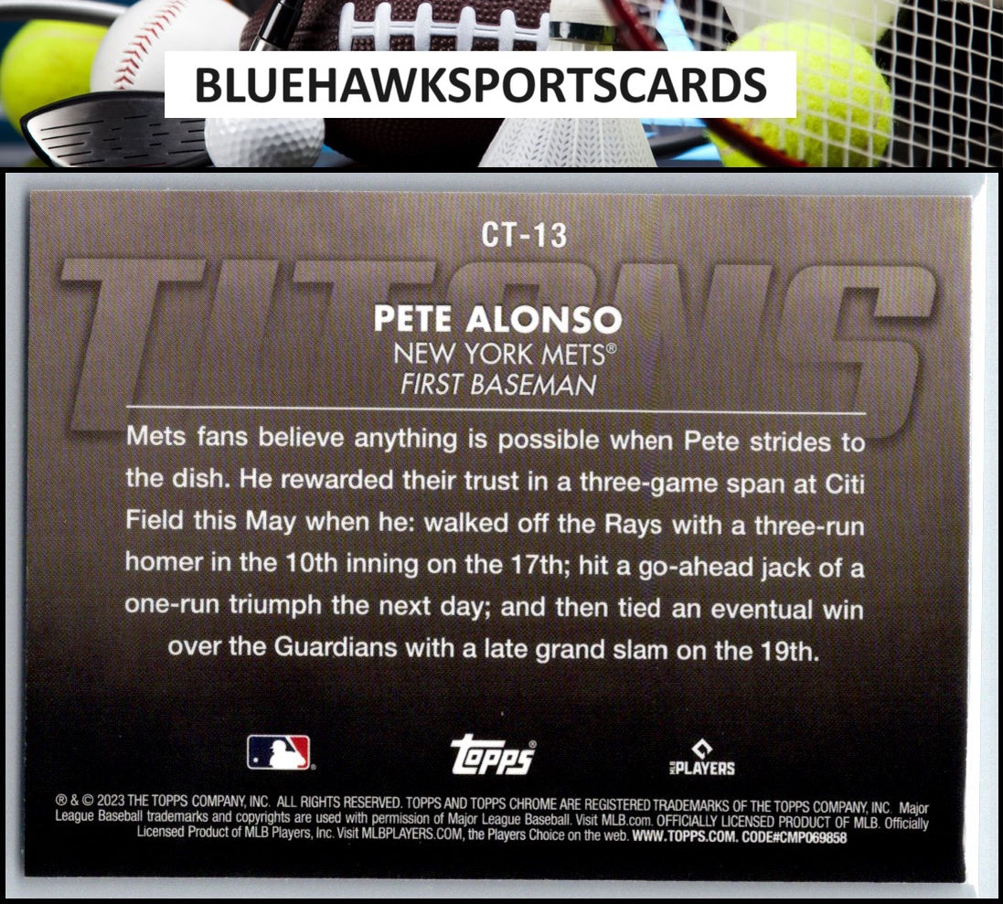 2023 Topps Chrome Update #CT-13 Pete Alonso Titans
