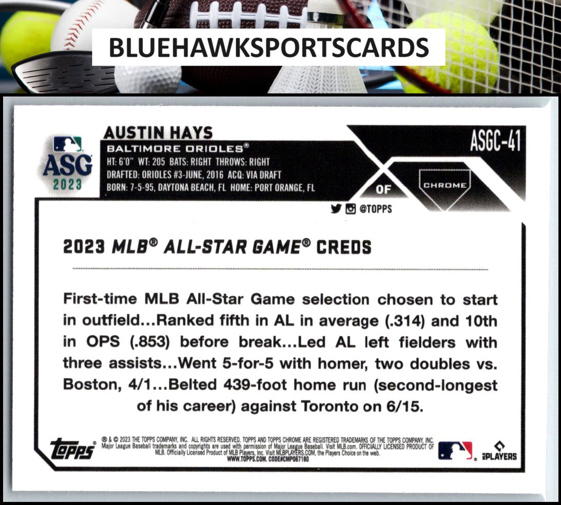 2023 Topps Chrome Update #ASGC-41 Austin Hays 2023 All-Star Game