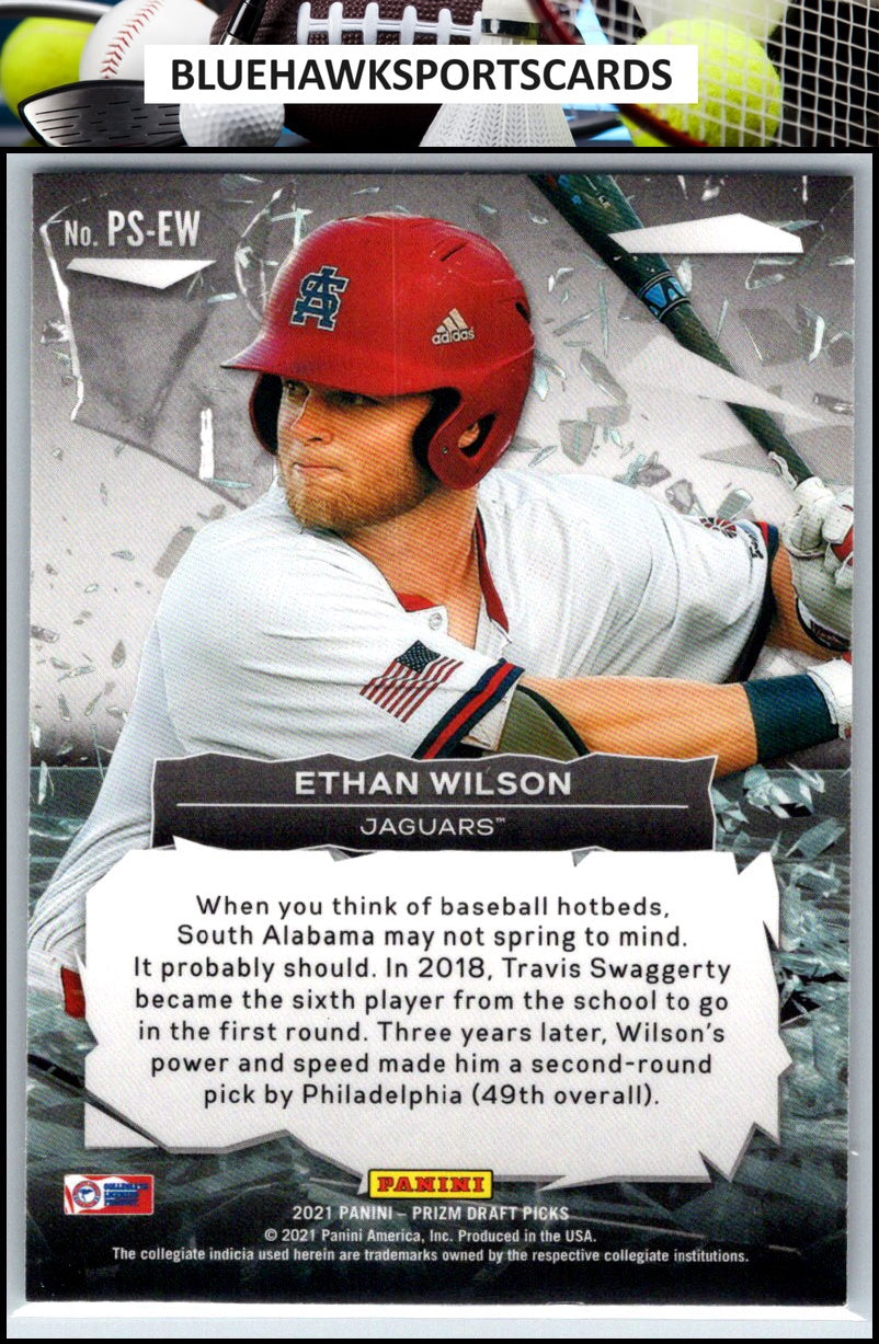 2021 Panini Prizm Draft Picks #PS-EW Ethan Wilson Power Surge