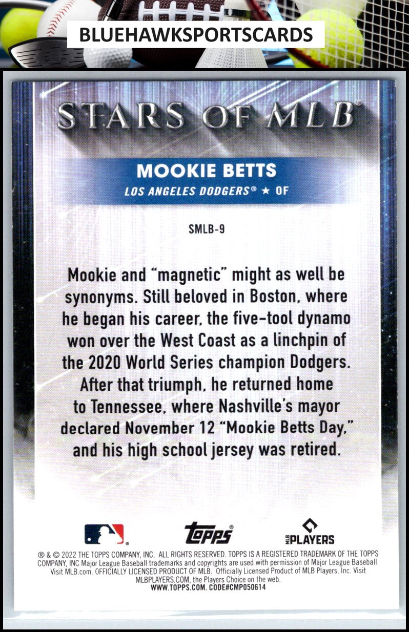 2022 Topps #SMLB-9 Mookie Betts Stars of MLB