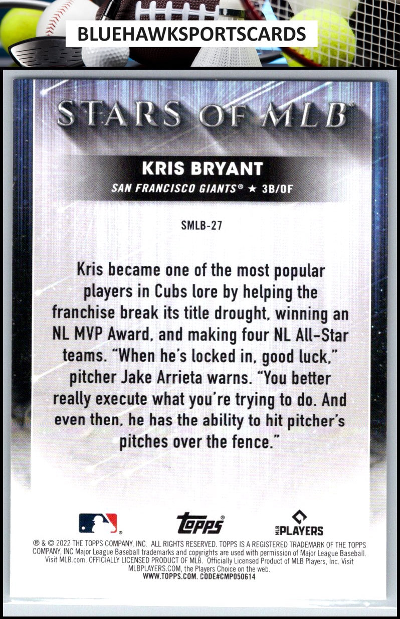 2022 Topps #SMLB-27 Kris Bryant Stars of MLB
