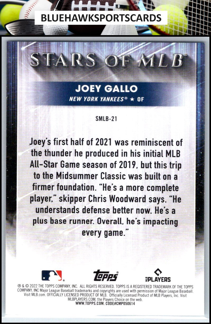 2022 Topps #SMLB-21 Joey Gallo Stars of MLB