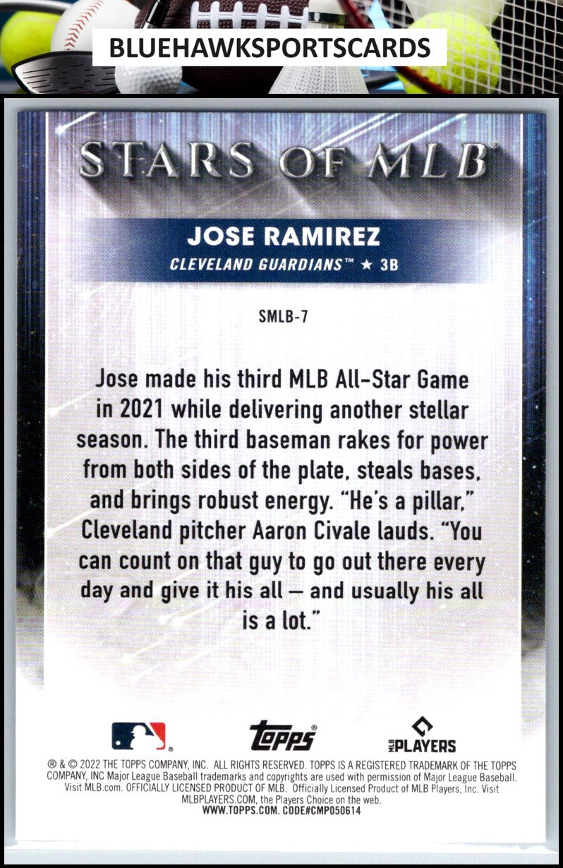 2022 Topps #SMLB-7 Jose Ramirez Stars of MLB