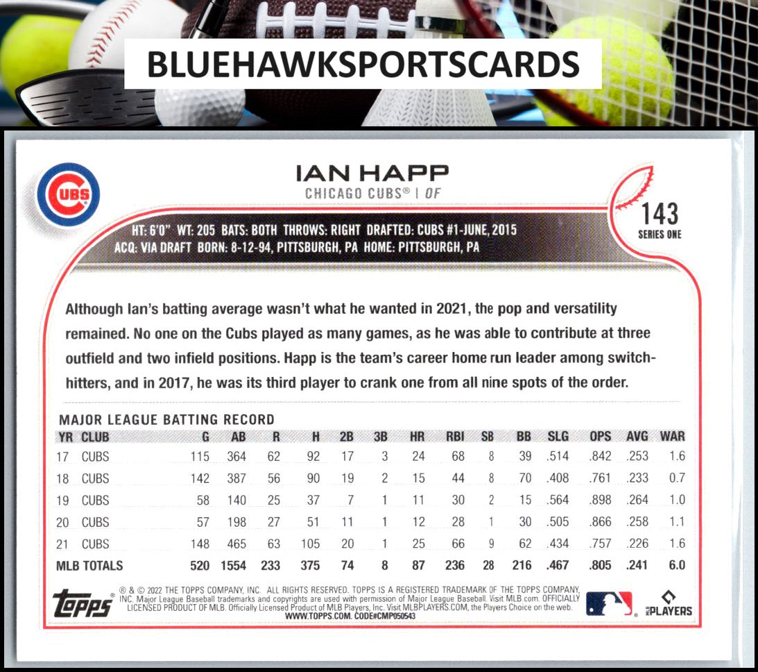 2022 Topps Chrome #199 Ian Happ Refractor