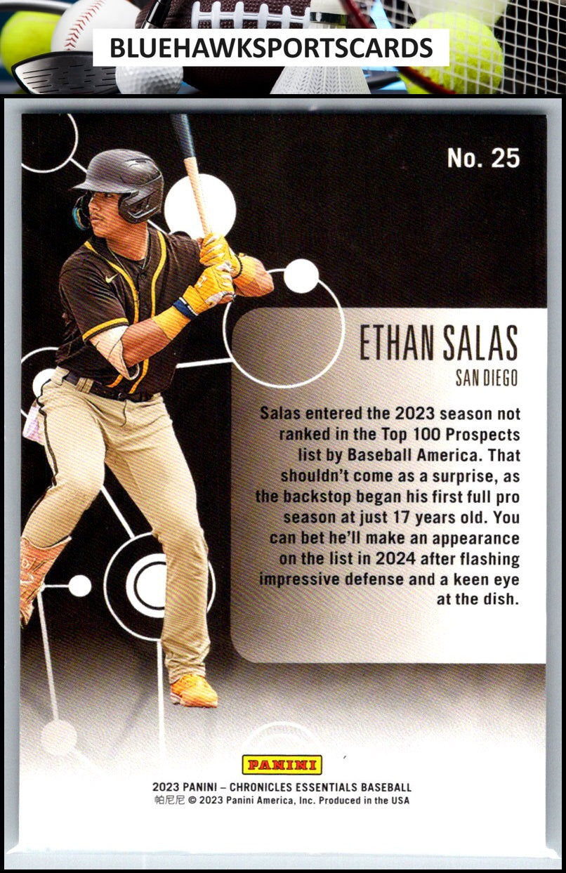 2023 Panini Chronicles #25 Ethan Salas Essentials