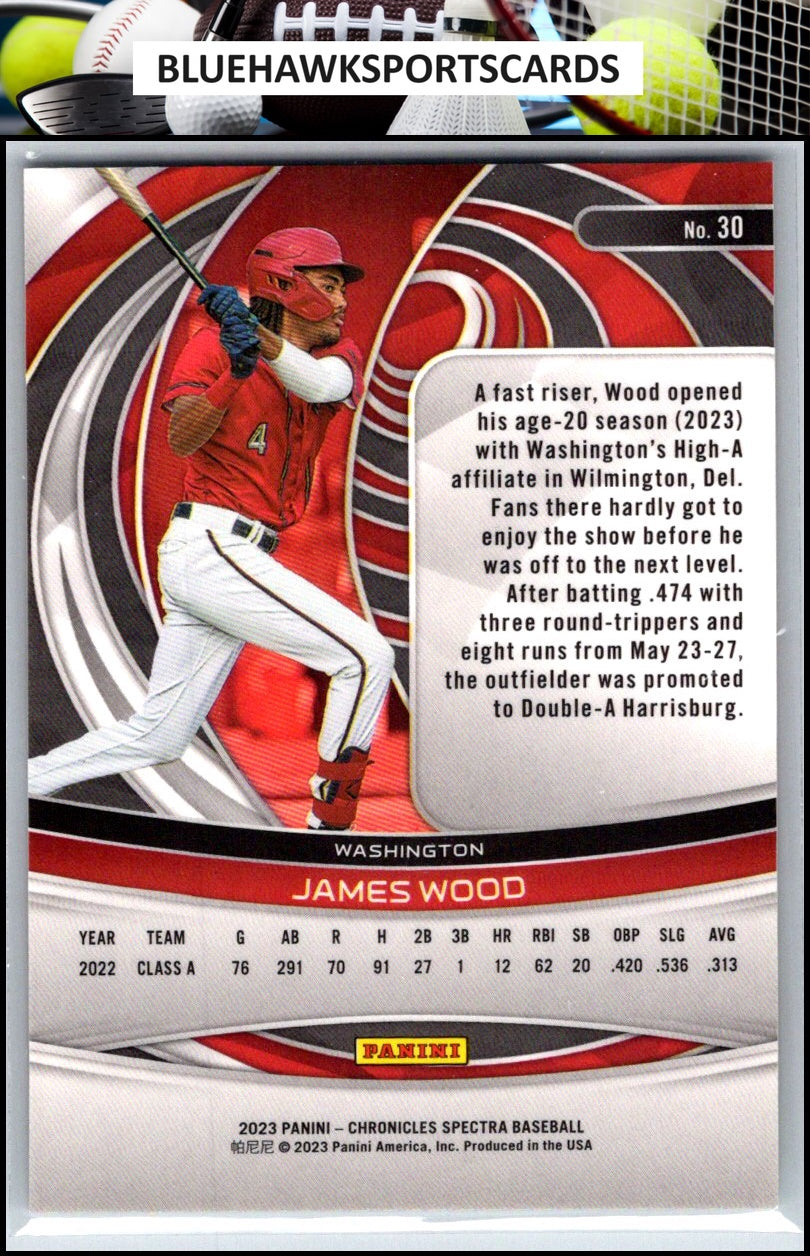 2023 Panini Chronicles #30 James Wood Spectra