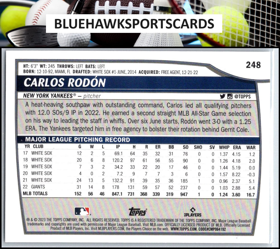 2023 Topps Big League #248 Carlos Rodón