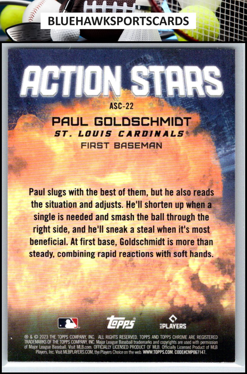 2023 Topps Update #AS-22 Paul Goldschmidt Action Stars