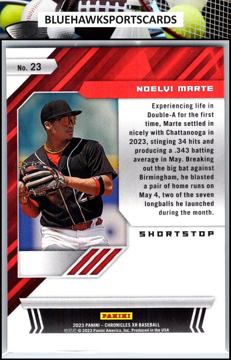 2023 Panini Chronicles #23 Noelvi Marte XR