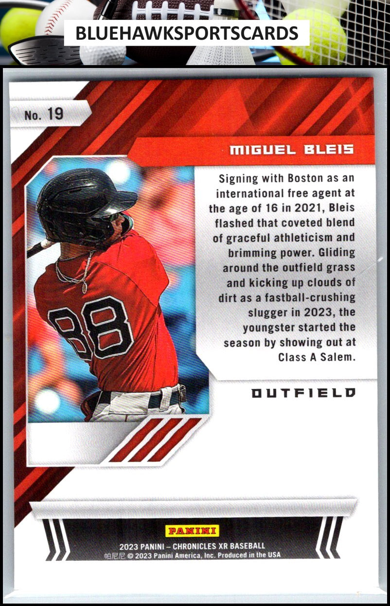 2023 Panini Chronicles #19 Miguel Bleis XR