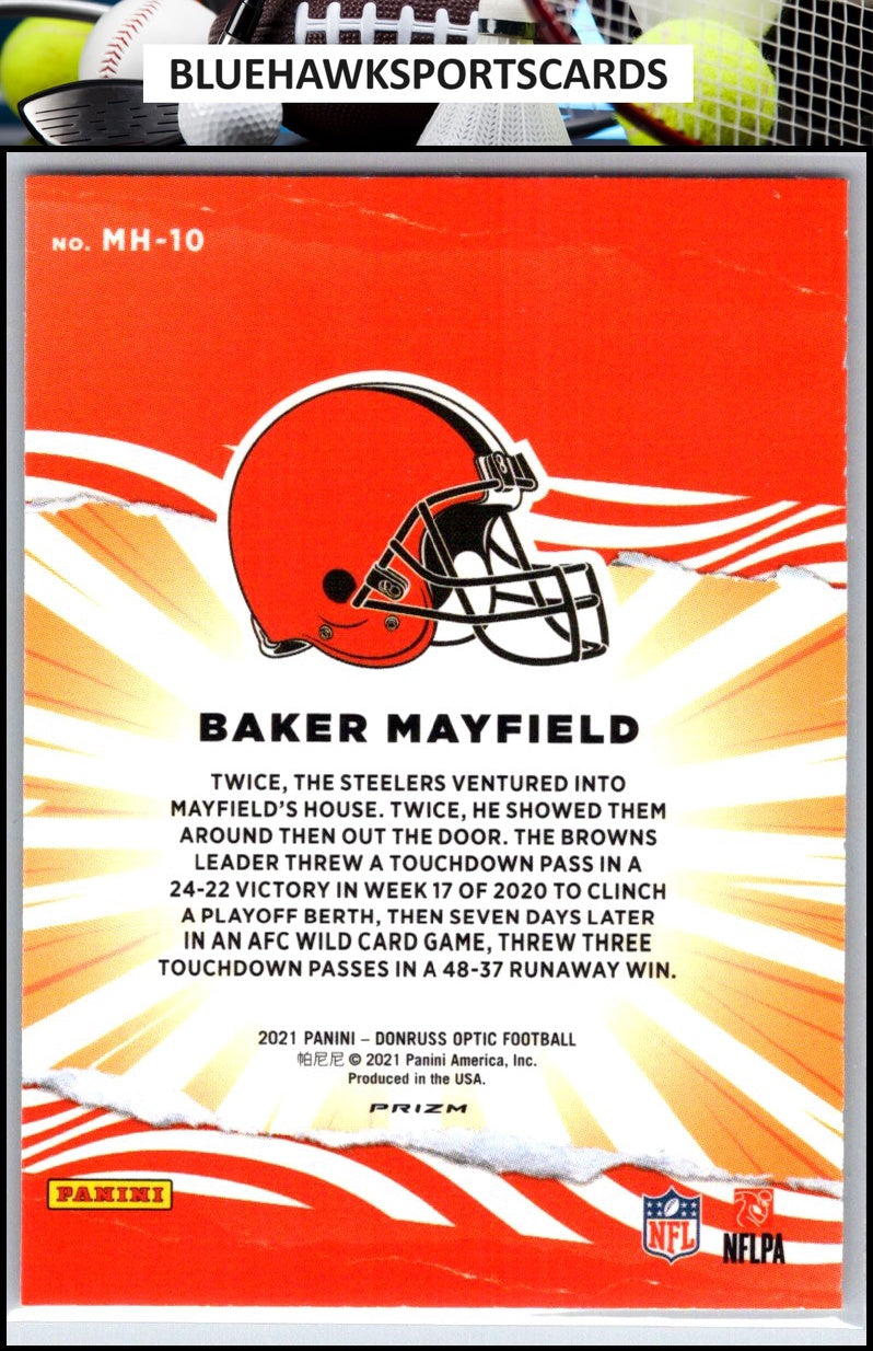 2021 Donruss Optic #MH-10 Baker Mayfield My House!