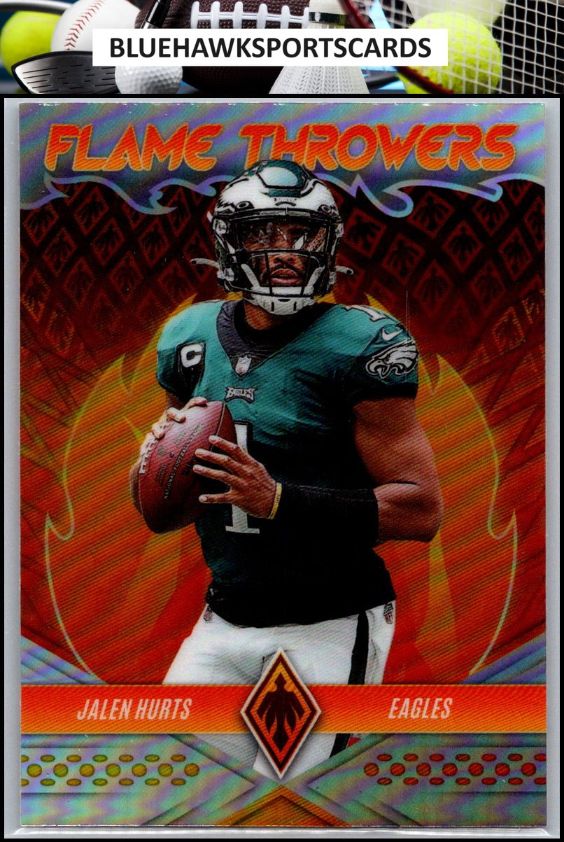 2022 Panini Phoenix #FT-18 Jalen Hurts Flame Throwers