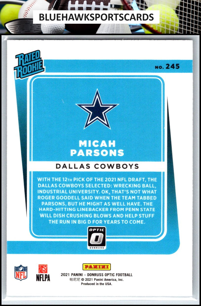 2021 Donruss Optic #245 Micah Parsons
