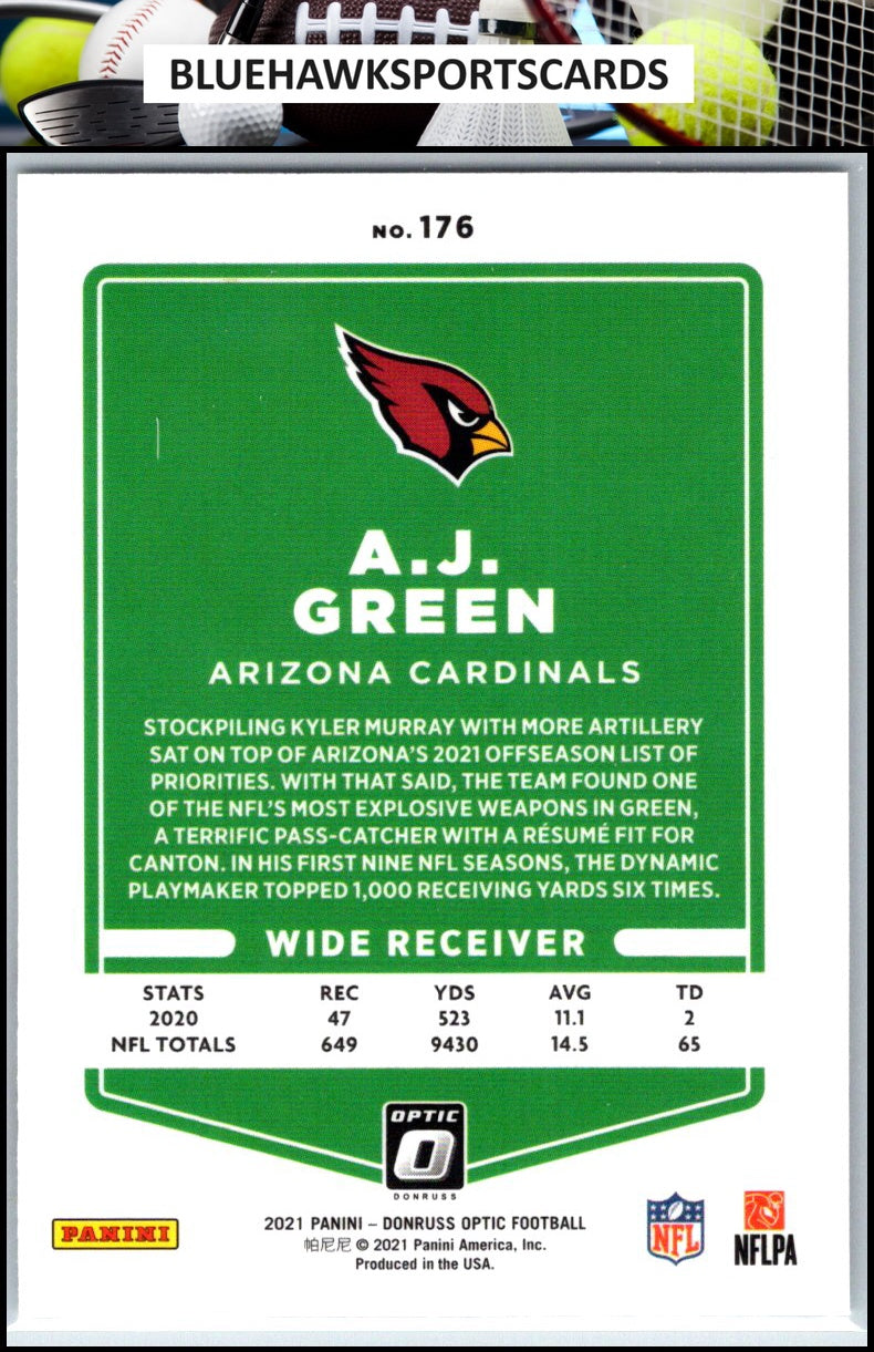 2021 Donruss Optic #176 A.J. Green