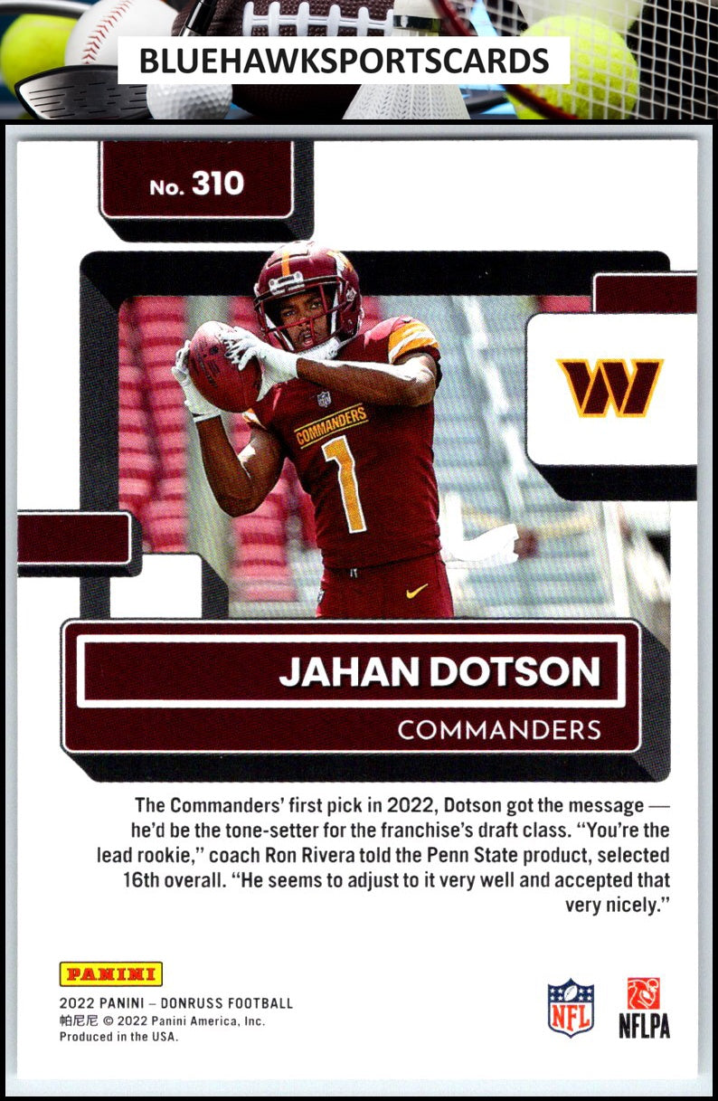2022 Donruss #310 Jahan Dotson