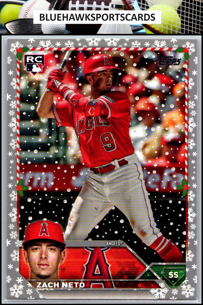 2023 Topps Holiday #H140 Zach Neto Metallic