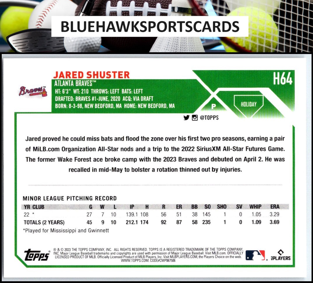2023 Topps Holiday #H64 Jared Shuster