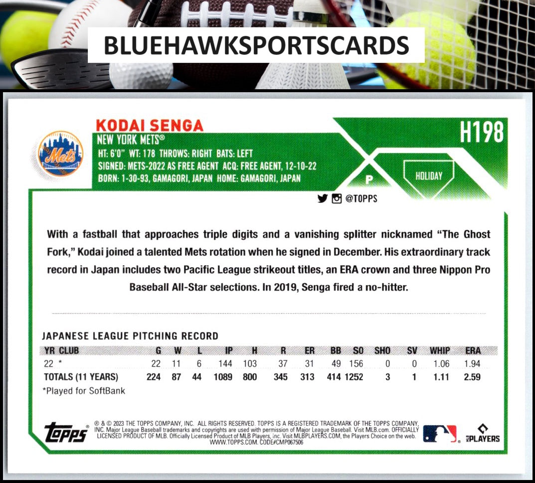 2023 Topps Holiday #H198c Kodai Senga