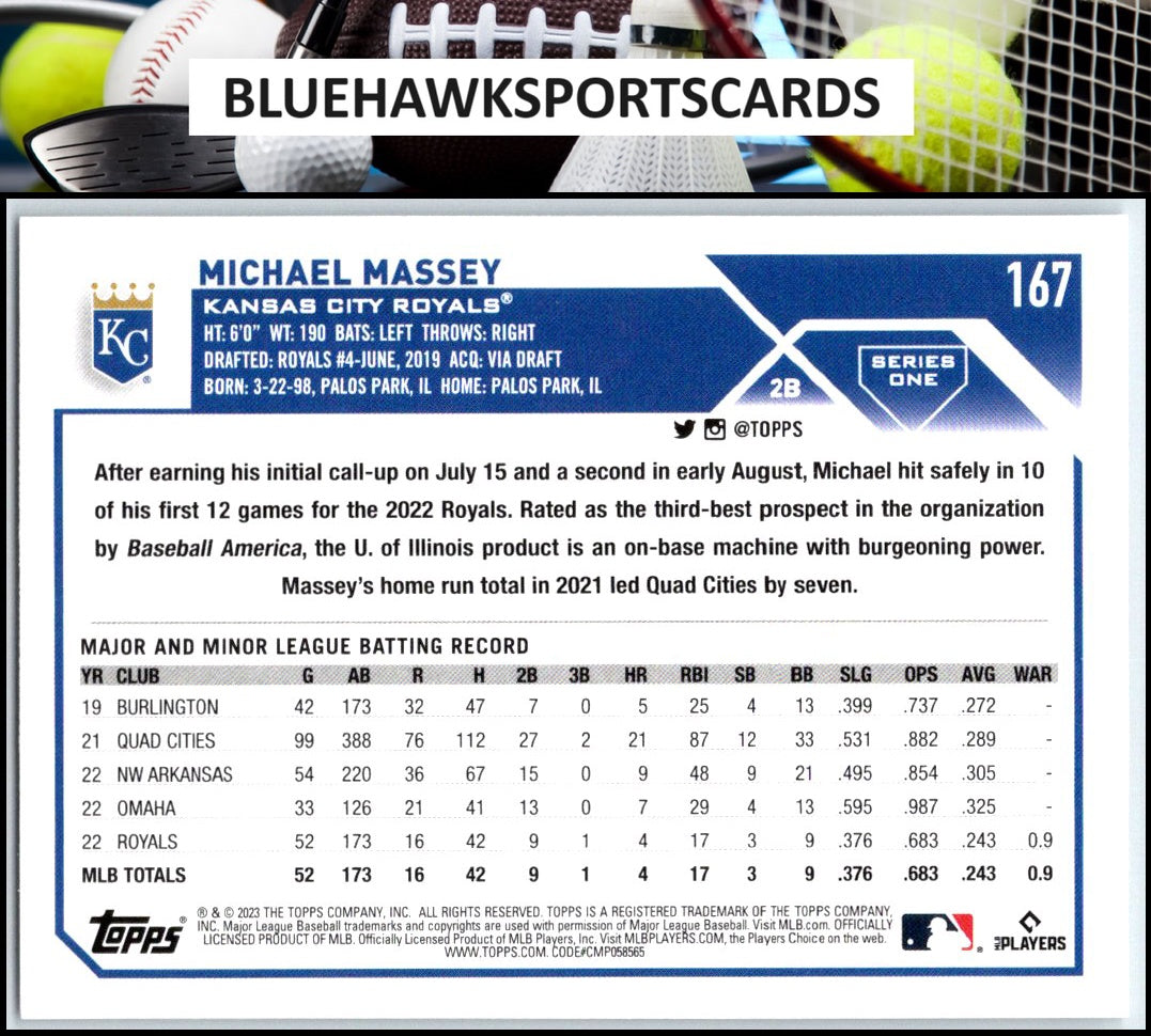 2023 Topps #167 Michael Massey