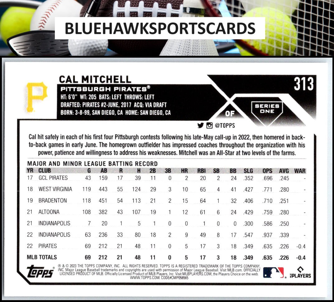 2023 Topps #313 Cal Mitchell
