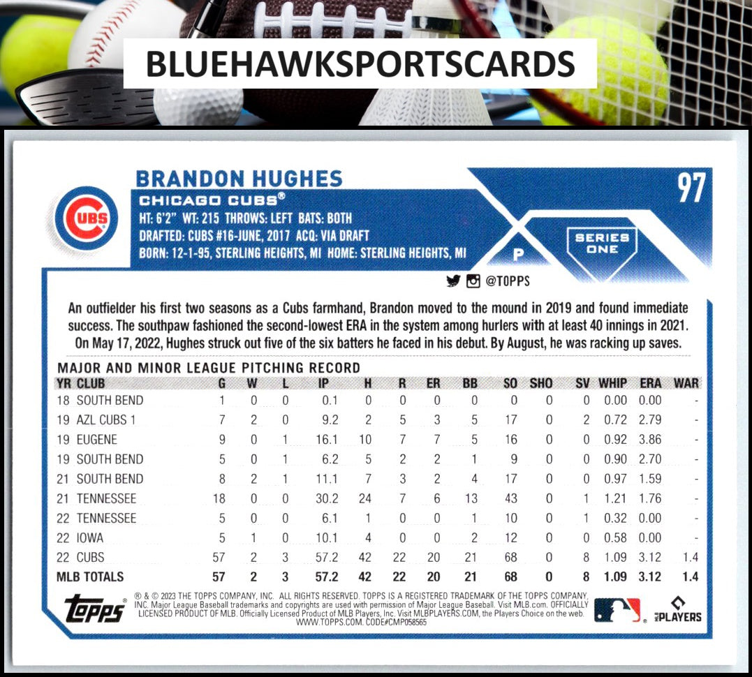 2023 Topps #97 Brandon Hughes