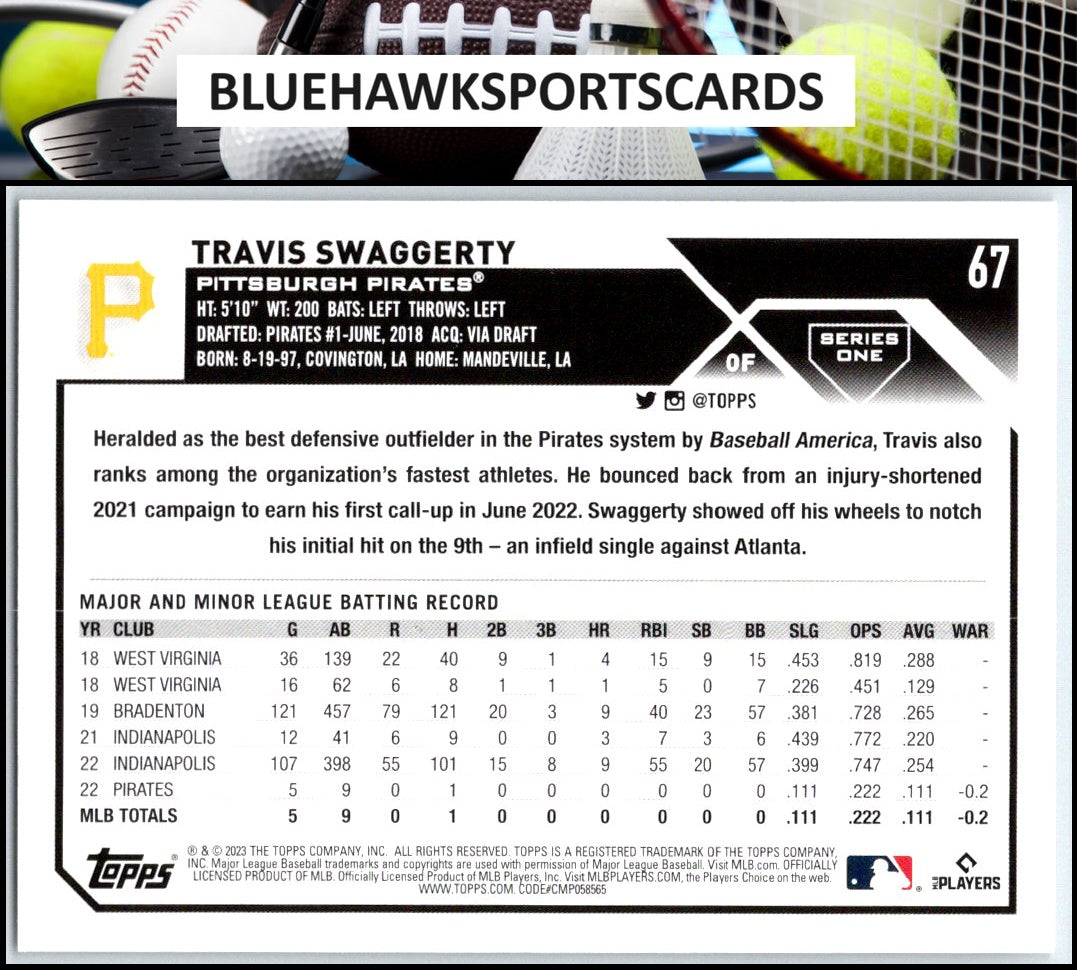 2023 Topps #67 Travis Swaggerty