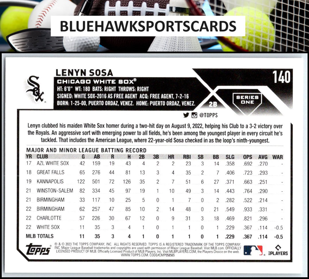 2023 Topps #140 Lenyn Sosa
