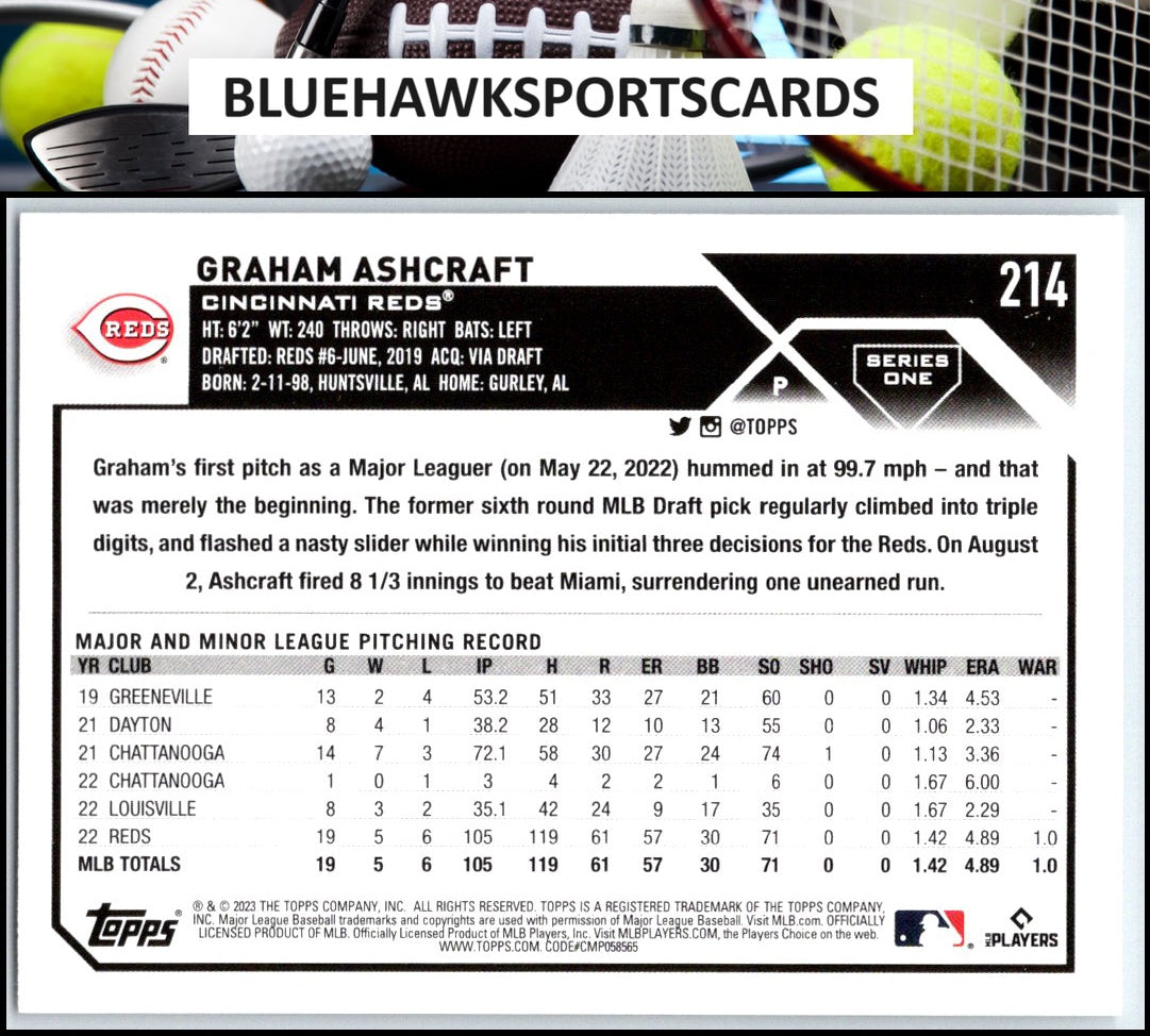 2023 Topps #214 Graham Ashcraft
